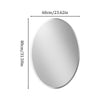 LUVODI High Definition Frameless Oval Wall Mirror for Bathroom/Vanity Bevel Edge