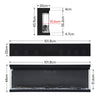 3-Side Glass 40/50/60 Inch Electric Fire Fireplace LED Flame Insert/Freestanding