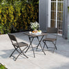 Outdoor Camping Picnic Table Set Portable Folding Garden Pub Table Bench Chairs