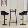 2x Bar Stools Breakfast Comfortable Swivel Gas Lift Kitchen Stool Leather Chairs