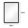 Black Rectangle Wall Mirror Home Bathroom Wall Mount Vanity Decor Makeup Mirrors