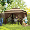 3 x 3(m) Pop Up Gazebo Party Tent with Netting, Height Adjustable