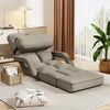 Floor Folding Chair 14 Positions Adjustable Floor Lazy Chair with Armrest Single