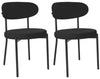 2 Velvet Dining Chairs Velvet Seat Chairs Plush velvet seat and backrest