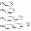 Door Canopy Awning Shelter Outdoor Porch Patio Front Back Window Roof Rain Cover
