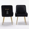 Set of 2 Marco Dining Chairs Brushed Velvet