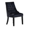 Velvet Pull Door Knocker Studded Dining Kitchen Accent Chairs Luxury Windsor