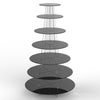 Cup Cake Acrylic Stand 7 Tier Cupecake Wedding Party Display Riser - Round