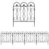 Heavy Duty Wrought Iron Metal Garden Fencing Steel Estate Railings Fence Panels