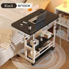 Simple Adjustable Laptop Desk w/ Wheels Movable Bedside Computer Table Portable