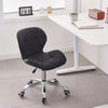 Adjustable Cushioned Computer Desk Office Chair Chrome Legs Lift Swivel Chairs