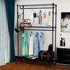 Heavy Duty Metal Double Rail Clothes Garment Hanging Rack Shelf Display Stand UK
