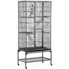 175cm Extra Large Bird Cage Rolling Metal Parrot Cage Pet Cage with Stand