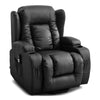 CAESAR DUAL MOTOR RISER RECLINER LEATHER MOBILITY ARMCHAIR MASSAGE HEATED CHAIR