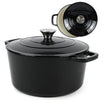Cast Iron Casserole Dish Pot With Lid Dutch Oven 5L Enameled Stew Pot Stockpot