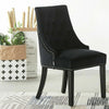 Tufted Studded Velvet Dining Accent Chair Victoria Door Knocker | SINGLE WINDSOR