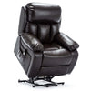 CHESTER DUAL MOTOR RISER ELECTRIC LEATHER RECLINER ARMCHAIR HEATED MASSAGE CHAIR