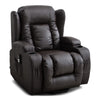 CAESAR DUAL MOTOR RISER RECLINER LEATHER MOBILITY ARMCHAIR MASSAGE HEATED CHAIR