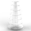 Cup Cake Acrylic Stand 7 Tier Cupecake Wedding Party Display Riser - Round