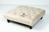 Square Coffee Table Chesterfield Upholstered Footstool Pouffe Foot Stool Seat