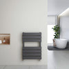 Bathroom Towel Rail Radiator Anthracite Designer Flat Panel Towel Rail Heated