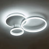 Square/Ring LED Ceiling Lamp Cool White Light Chandelier Fixture Bedroom Living