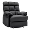 Luxury PU Leather Recliner Chair Sofa Lounge Chair Wingback Home Cinema Living