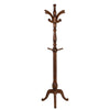 Solid Wood Coat Stand Heavy Duty Freestanding Hallway Coat Rack Tree w/ 8 Hooks