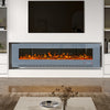 LED Fireplace Media Wall Fire Wall Mounted / Standing Electric Heater 40-100in