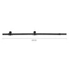 Clear / Frosted Glass Barn Door Sliding Hardware Kit 6-7FT / Door with Track Kit