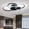 Modern LED Ceiling Light 3/5 Rings Chandelier Living Room Bedroom Pendant Lights
