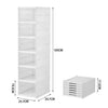 3/6x Clear Plastic Shoe Storage Box Stackable Foldable Boxes Trainers Organiser