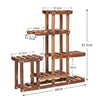 4/6 Tier Flower Plant Stand Pot Shelf Display Tabletop Ladder Garden Rack