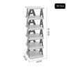 Stackable Shoe Rack Plastic Compact Hallway 4/5/6/7Tier Shoe Storage Shelf Stand