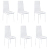 Modern Glass Dining Table and 4/6 Faux Leather Chairs Set Home Kitchen Furniture