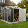 3-10FT Galvanised Garden Storage Shed Outdoor Apex /Pent Roof Log Tool House Box