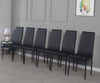 Set of 4/6 Diamond Dining Chairs Metal Legs High Back Seat Dining Room Furniture