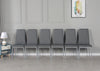 Set of 4/6 Diamond Dining Chairs Metal Legs High Back Seat Dining Room Furniture
