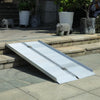 Portable Wheelchair Threshold Ramp Aluminium Multi-fold Non-slip Suitcase Ramps
