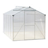Polycarbonate Outdoor Garden Patio Greenhouse Clear Walk-In Aluminium Metal Shed