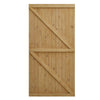 Wooden Garden Gate Outdoor Entrance Fence Security Door With Latch & Hings Kit