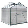 Glazing 6x4' 6x8 Garden Shade' Aluminium Greenhouse Polycarbonate Slid Door Base