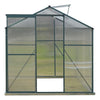 Aluminium Greenhouse Polycarbonate Garden Shed Grow House Green Frame 4 Sizes