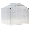 Polycarbonate Outdoor Garden Patio Greenhouse Clear Walk-In Aluminium Metal Shed