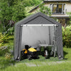 Outdoor Storage Shed Equipment Shelter Cover Bicycle PE Waterproof Steel Frame