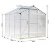 Polycarbonate Outdoor Garden Patio Greenhouse Clear Walk-In Aluminium Metal Shed
