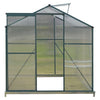 Glazing 6x4' 6x8 Garden Shade' Aluminium Greenhouse Polycarbonate Slid Door Base