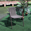 4/6X Wicker Plastic Chairs Garden Outdoor Table Furniture Chair Bistro Cafe Seat