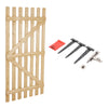 Privacy Wooden Garden Gate Pedestrian Fence Gate Porch Decorative Fence Panel