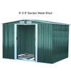 Galvanized Steel Metal Garden Storage Shed Pent Tool Sheds House with Free Base